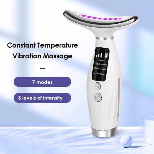 Vaitur™ Neck & Face Lifting Massager | 7 Light Modes, EMS Microcurrent