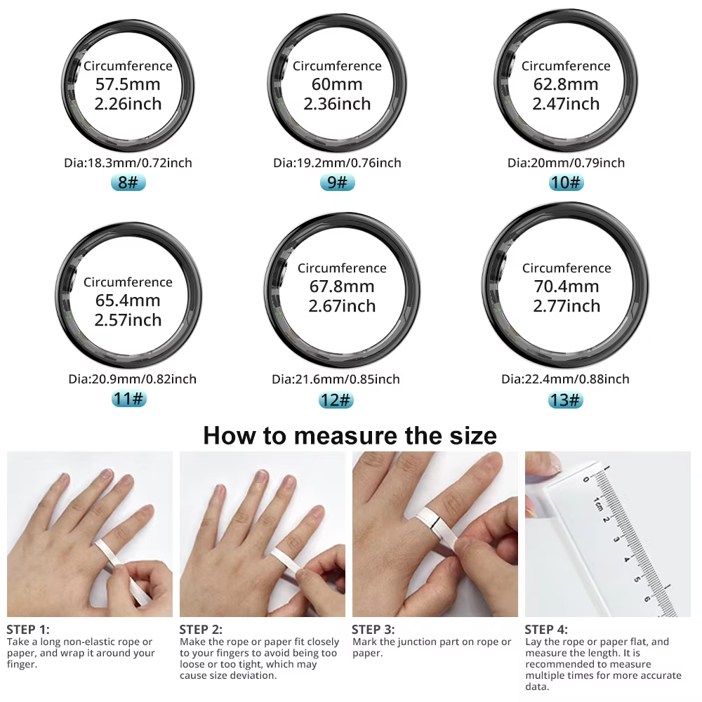 Vaitur™ Future Smart Ring | Health & Fitness Monitor 