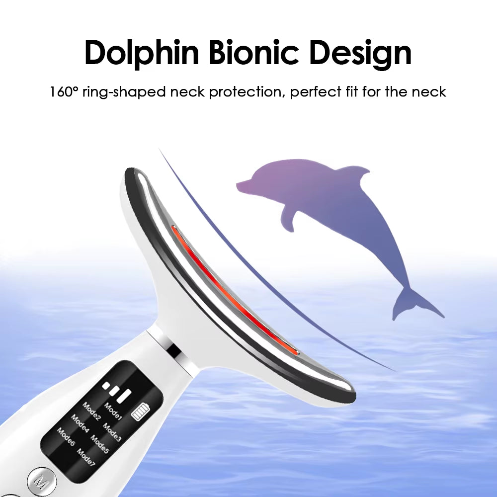 Vaitur™ Neck & Face Lifting Massager | 7 Light Modes, EMS Microcurrent