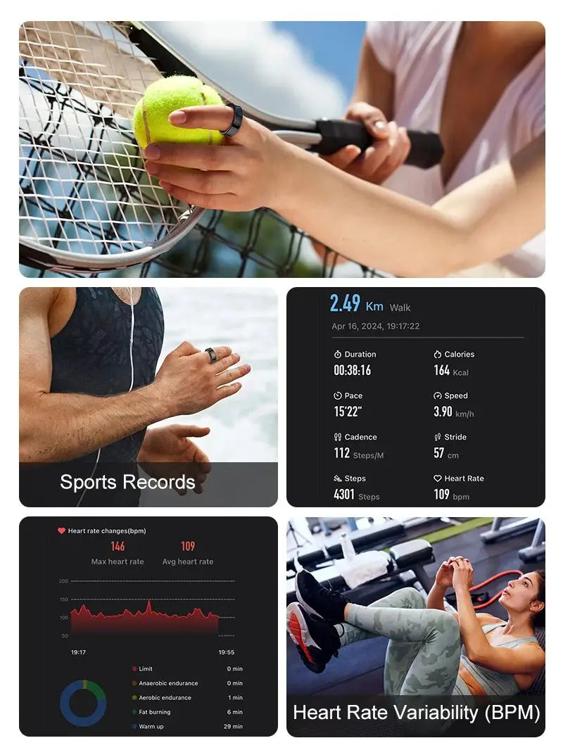 Vaitur™ Future Smart Ring | Health & Fitness Monitor 